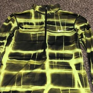 Yellow and black nike 1/4 zip up